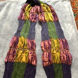 Sévya handmade scarf weaved silk /iridescent silk